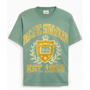 Pacsun Pacific Sunwear Los Angeles Vintage Crest Oversized T-Shirt Sz S